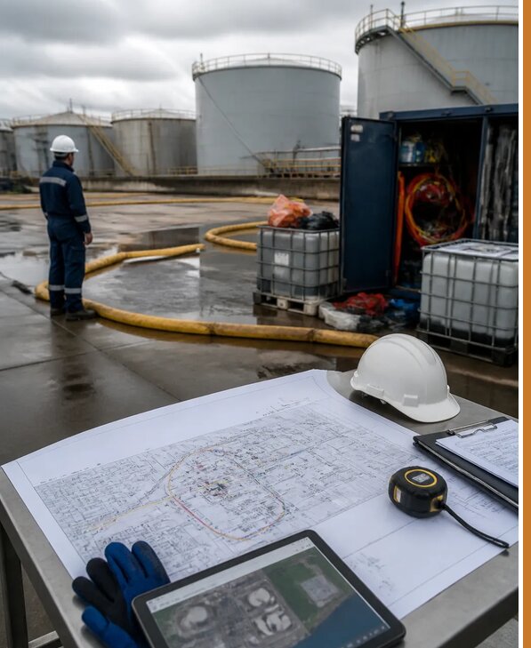 Разработка плана ликвидации разливов нефти в Нурлате